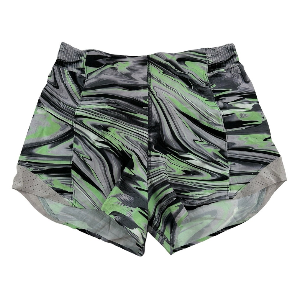 NWOT Lululemon Hotty Hot Short 4" *Special Edition Paint Glide Warp Chrome Sz 6
